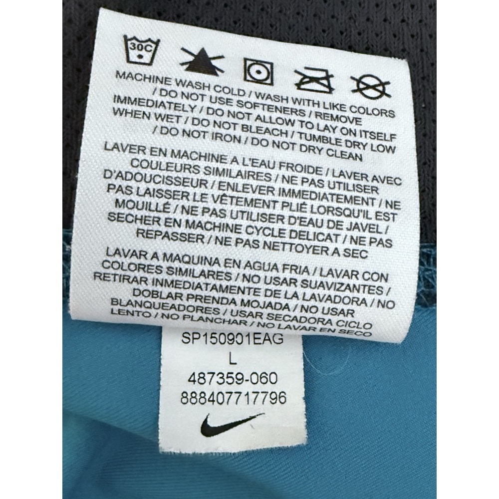 Nike Dri-Fit Team Track Woven Jacket Mens L Anthracite Blue Activewear Athletic - Picture 9 of 10
